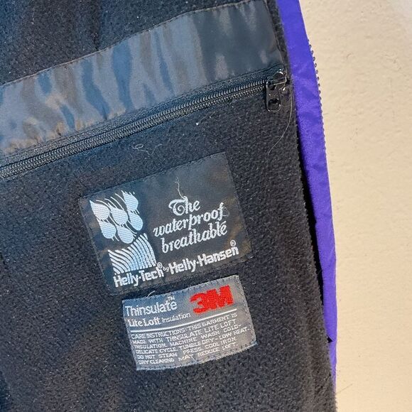 Helly Hansen mens coat XS Black Pink Vtg 90s Waterproof Ski Snow Parka Tech - Picture 6 of 11